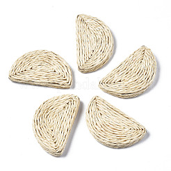 Perle di canna fatte a mano / perle intrecciate di rattan&nbsp;WOVE-S119-20B