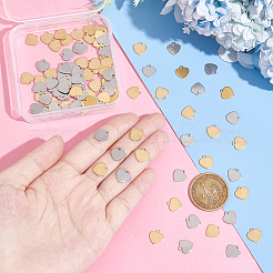 100 шт. 2 цвета 201 подвески из нержавеющей стали&nbsp;STAS-UN0052-17