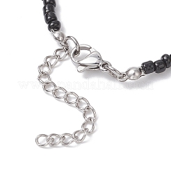 Браслеты с подвесками из стеклянных бусин&nbsp;BJEW-TA00686