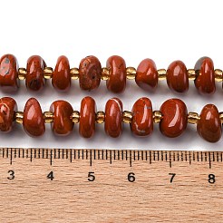 Нити натуральных бусин из красного язепера&nbsp;LS-G-RM250109-A8