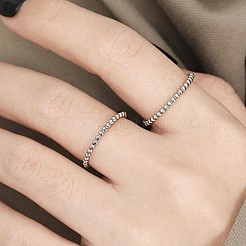 Anillos de dedo de acero inoxidable 304 para pareja&nbsp;FS-WG36BBF-10