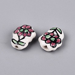 Porcellana fatti a mano perline di ceramica&nbsp;PORC-Q005-08C