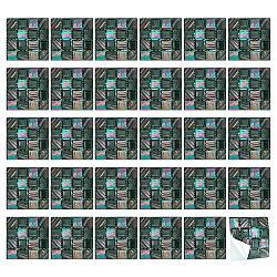 Autocollants carrés en pvc 3d auto-adhésifs en mosaïque, avec film brillant, pour la décoration murale du salon tv, colorées, 10x10x0.02 cm, 10 feuilles / set
