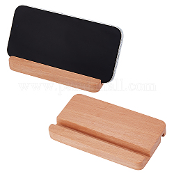 Portacellulare in legno, supporto per cellulare, porta tablet universale portatile, Burlywood, 7x12.5x1.3cm