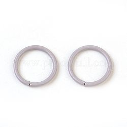 Anneaux de jonction en bronze, anneaux de jonction ouverts, gris clair, 18 jauge, 10x1mm, diamètre intérieur: 8 mm