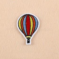 Computerized Embroidery Cloth Iron on/Sew on Patches, Costume Accessories, Appliques, Hot air balloon, Colorful, 55x40mm