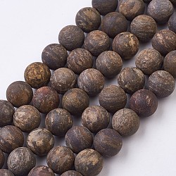 Natürliche bronzite Perlenstränge, matt, Runde, 10~10.5 mm, Bohrung: 1 mm, ca. 39 Stk. / Strang, 15.5 Zoll (39.5 cm)