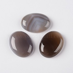 Natural Agate Gemstone Oval Cabochons, 18x13x6mm
