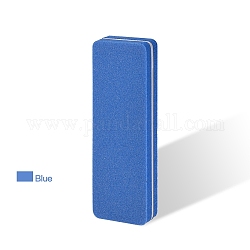 Двусторонняя полоска для губки, полировочная палочка, наждачная бумага для ногтей, прямоугольные, синие, 90x29x13 мм