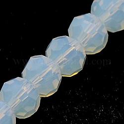 Glass Bead Strands, Faceted, Rondelle, Clear, 3x2.5~3mm, Hole: 1mm