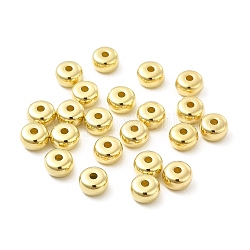 Ccb Kunststoff-Perlen, Abakus, golden, 7x4 mm, Bohrung: 1.8 mm