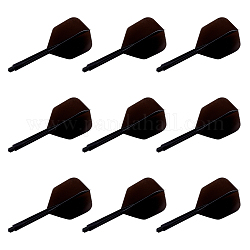 Superfindings dardos de plástico dardos accesorios dardos, negro, 78x34x34mm, 3 PC / sistema