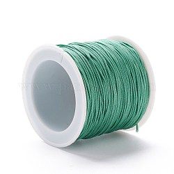 編み込みナイロン糸  ジュエリーにはDIYの材料  ミディアムターコイズ  0.8mm  100ヤード/ロール