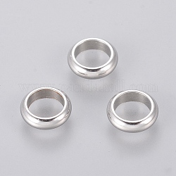 Abalorios de 304 acero inoxidable, anillo, color acero inoxidable, 7x2mm, agujero: 5 mm