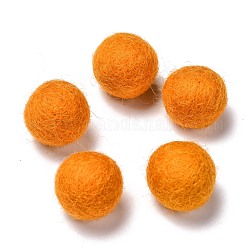Bolas de fieltro de lana, naranja, 18~22mm