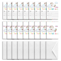 Cartes d'invitation superdant, pour la fête de mariage d'anniversaire, avec enveloppes en papier, rectangle avec motif mixte, colorées, 15.2x10.1 cm, 30sheets / set
