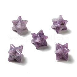Natürliche lila Jade Perlen, kein Loch / ungekratzt, Merkaba stern, 12.5~13x12.5~13x12.5~13 mm