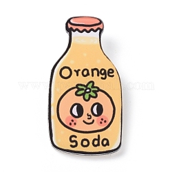 Магниты на холодильник акриловые украшения, апельсиновая сода, оранжевые, 45x24x4 мм