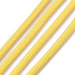 Corde intrecciate in poliestere luminoso, oro, 3mm, circa 100 iarda / balla (91.44m / balla)