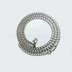 304 нержавеющая сталь елочка цепи ожерелья, цвет нержавеющей стали, 17.80 дюйм (45.2 см)
