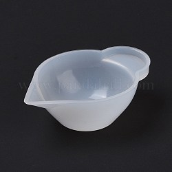 Силиконовые чашки для смешивания, белые, 64x20x42.5 мм, внутренний диаметр: 61x40.5 мм