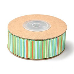 Polyesterband, vertikales Kornmuster, zum Verpacken von Geschenken für Partydekorationen, Kalk, 7/8 Zoll (23 mm), ca. 10.9 m (10 m) / Rolle