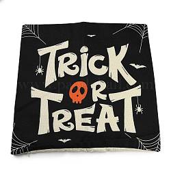 Мешковина хэллоуин наволочка, квадратная наволочка, для украшения дивана-кровати, рисунок паука, 45x45x0.5 см