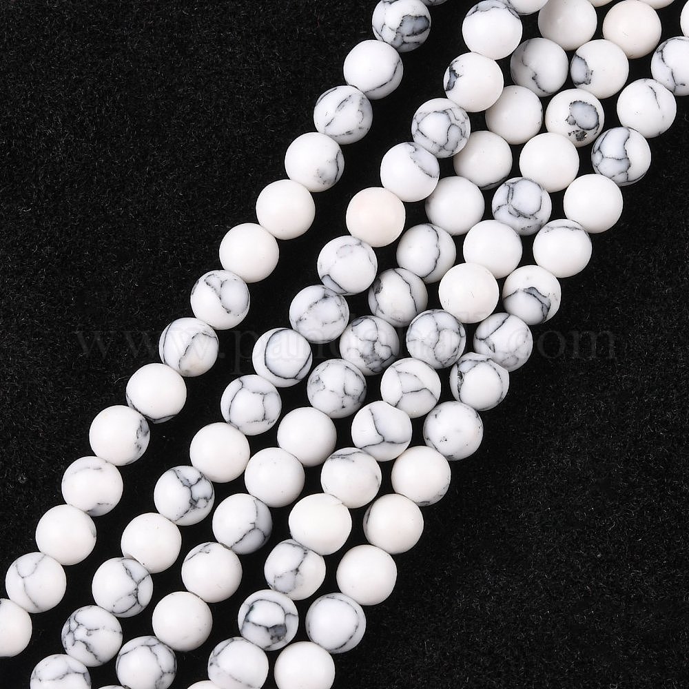 Wholesale Synthetic Howlite Beads Strands Pandahall Com