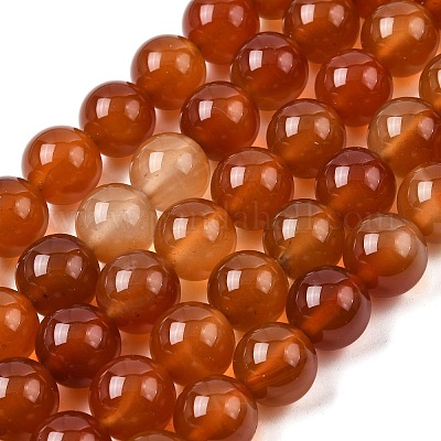 Природного сердолика нитей бисера&nbsp;G-N0006-12mm-17-1