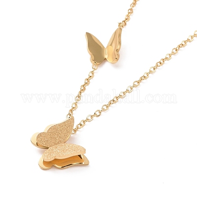 Wholesale Ion Plating IP 304 Stainless Steel 3D Butterfly Pendant