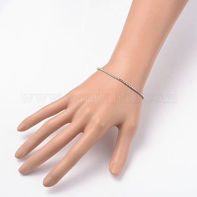 Устойчивые к потускнению венецианские цепи браслеты из хирургической нержавеющей стали 316 BJEW-JB01965-1