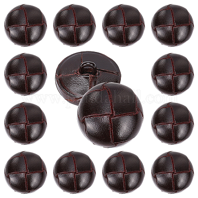 12 Stück Lederknöpfe&nbsp;BUTT-HY0001-26A-1