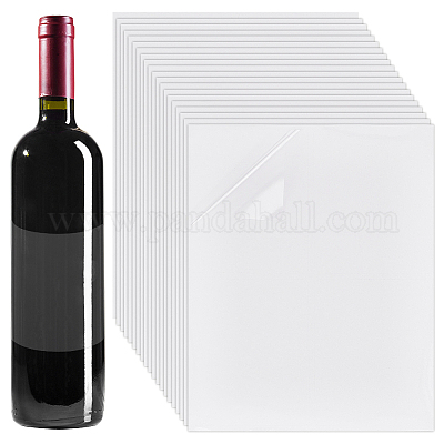 Ph pandahall 20 foglio/80 etichette adesive per bottiglie di vino etichette  adesive personalizzate 3.9?4.9 etichette adesive trasparenti per etichette  di vino copertine di etichette per bottiglie vuote per matrimonio  all'ingrosso 