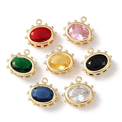 Латунь стекло амулеты&nbsp;KK-Z141-11G-02-1