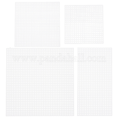 Wholesale PandaHall 24pcs Mesh Plastic Canvas Sheets 4 Sizes Clear Square  Rectangle Plastic Canvas Kit for Embroidery Acrylic Yarn Crafting Knitting  Crochet Project 