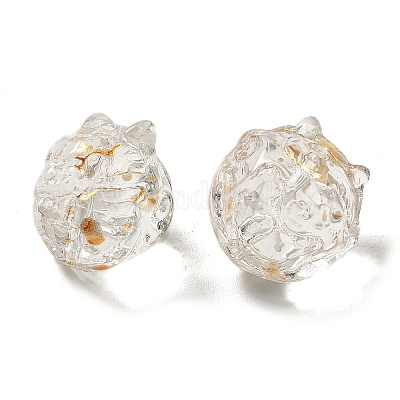 Прозрачные стеклянные бусины&nbsp;GLAA-D025-05H-1