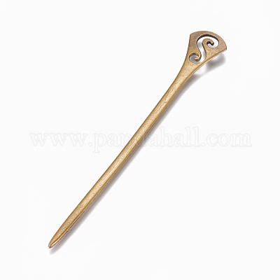 Накладки на волосы из тибетского сплава&nbsp;OHAR-WH0016-06B-1