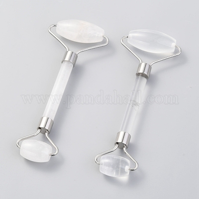 Натуральный кварцевый латунный массажер для лица&nbsp;MRMJ-G009-49P-1