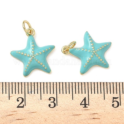 Латунь эмаль подвески KK-P326-13B-G-1