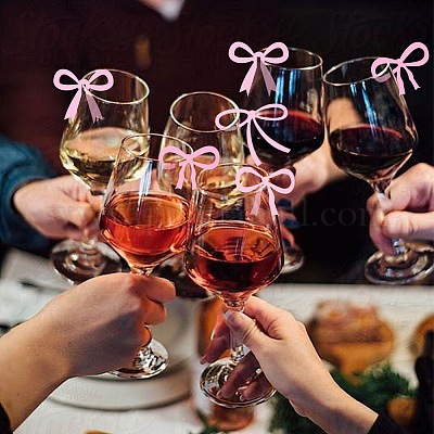 24 шт. 4 стиля акриловых подвесок для бокалов вина&nbsp;AJEW-SC0031-69-1