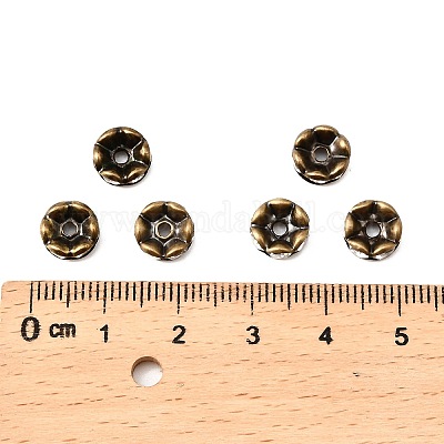 Messing Strass Zwischen perlen&nbsp;RB-A014-L8mm-01AB-NF-1