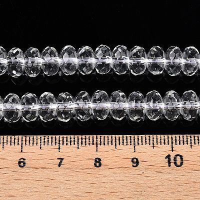 Прозрачные стеклянные бусины&nbsp;X-GLAA-N001-61B-1