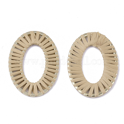 Handgemachte Bast gewebte Ringe&nbsp;X-WOVE-Q077-22B-1