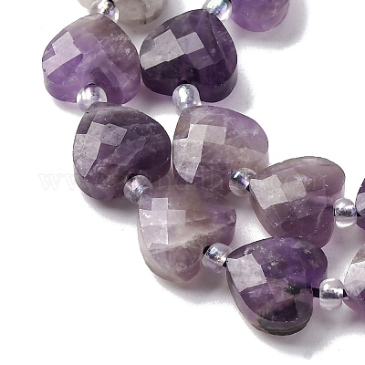 Природный аметист нитей бисера&nbsp;G-P570-E17-01-1