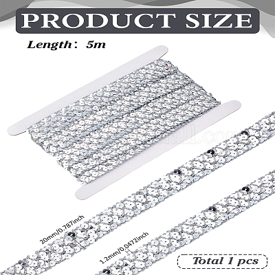 5м пластиковых бусинок-пайеток&nbsp;OCOR-LP0001-22B-1