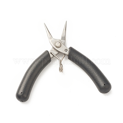 Chain-nose pliers for jewelry making, steel, strong quality, length 13 cm,  1pc