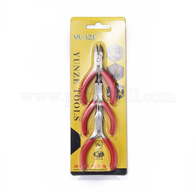Wholesale 45# Carbon Steel DIY Jewelry Tool Sets Includes Round Nose Pliers  