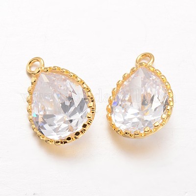 Латунные циркониевые подвески KK-L134-22G-1