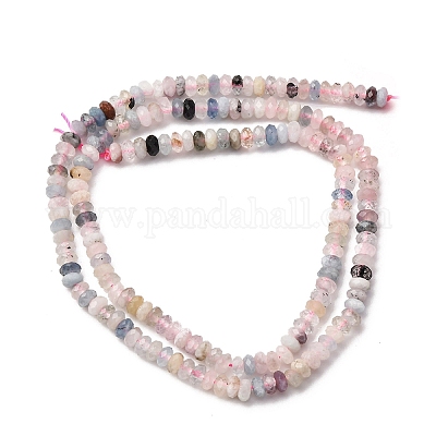 Природные морганит нитей бисера&nbsp;G-RM2025-D12-C-1