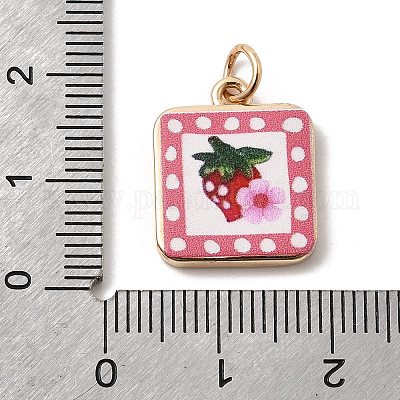 Латунные подвески с принтом&nbsp;KK-H253-05A-G01-1